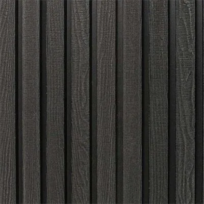 Revestimiento de fachada compuesto antracita 300×20×2,6 cm