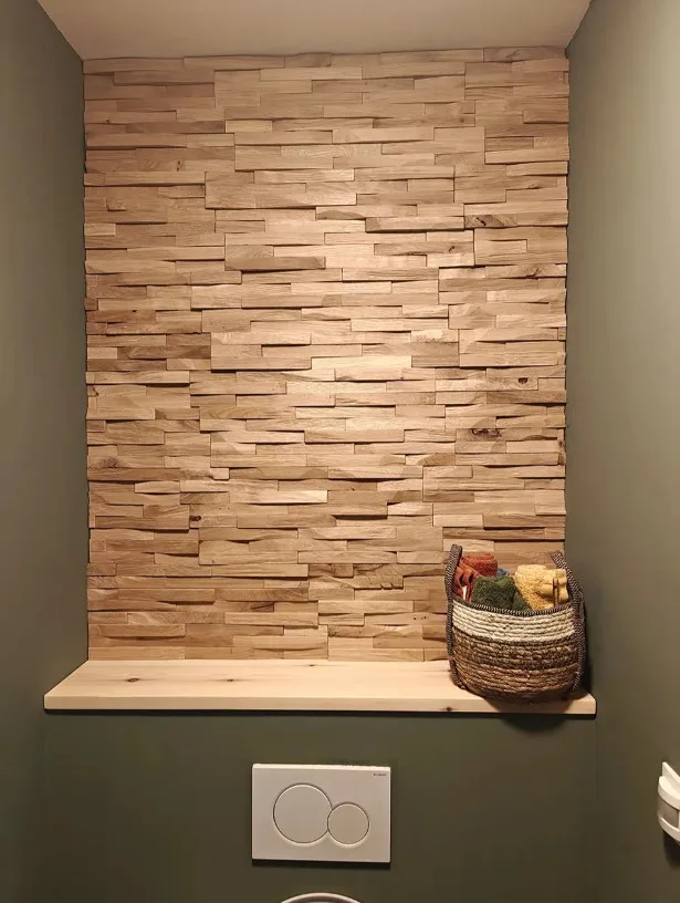 Listón de madera roble elegance 3D natural 50x20x1-3cm