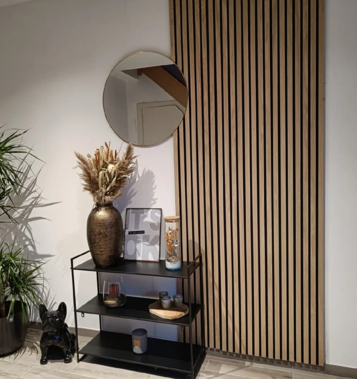 Ejemplo de paneles 3d madera mdf acústicos
