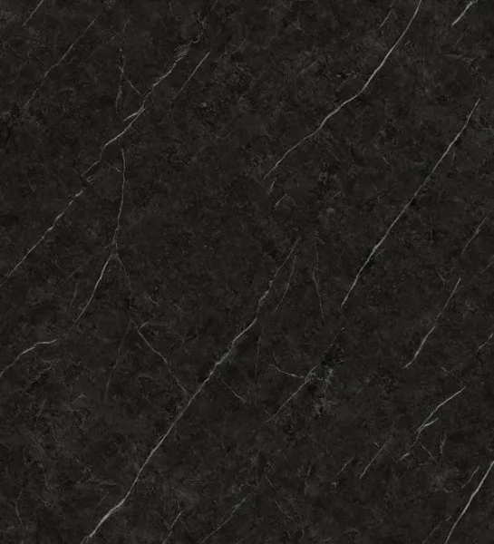Panel SPC de pared de losa de mármol Black Trevore Matt Black 260x120x0,35cm, imagen 2