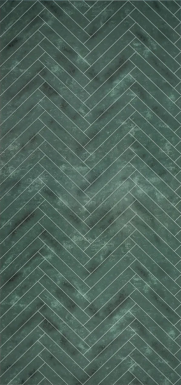 Panel SPC de pared de losa de mármol espiga verde 260x120x0,35cm, imagen 2