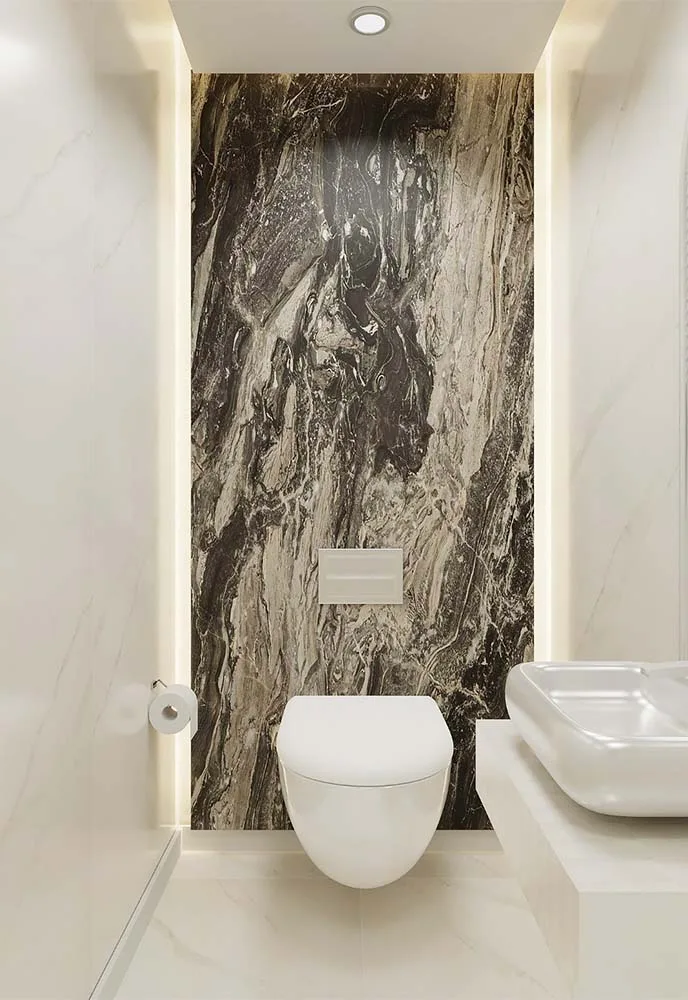Panel SPC de pared de losa de mármol pretoria marble 260x120x0,35cm, imagen 2