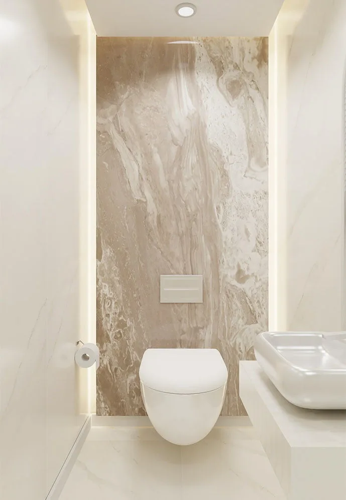Panel SPC de Pared de losa de mármol Yuba Stone 260x120x0,35cm