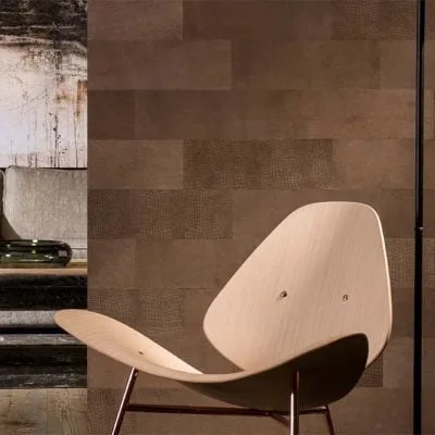 Revestimiento autoadhesivo de cuero Belcher marrón 1,08m²