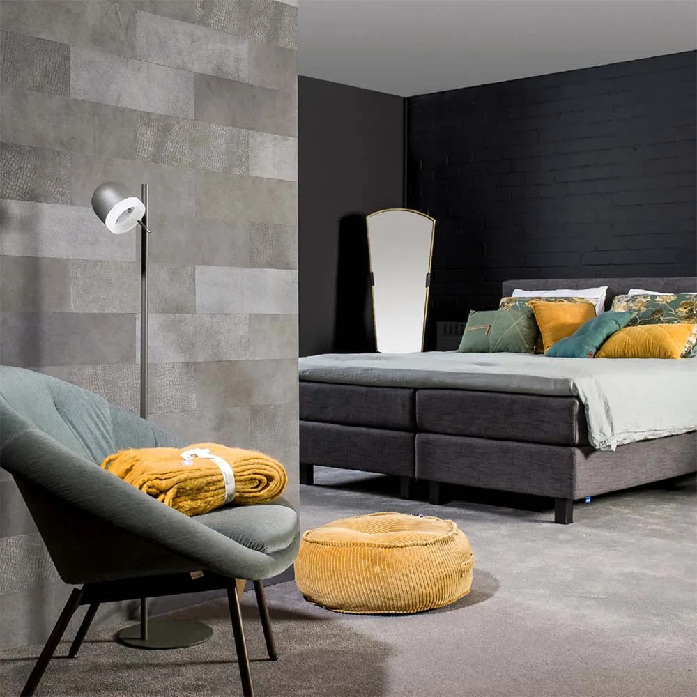 Revestimiento autoadhesivo de cuero Connaught gris 1,08m²